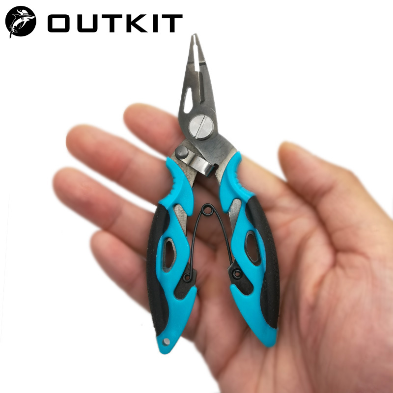 Fishing Hook Remover - 多機能フィッシングプライヤー,フックリムーバー,ステンレス鋼はさみ,釣りペンチ,スプリングコード用アクセサリー