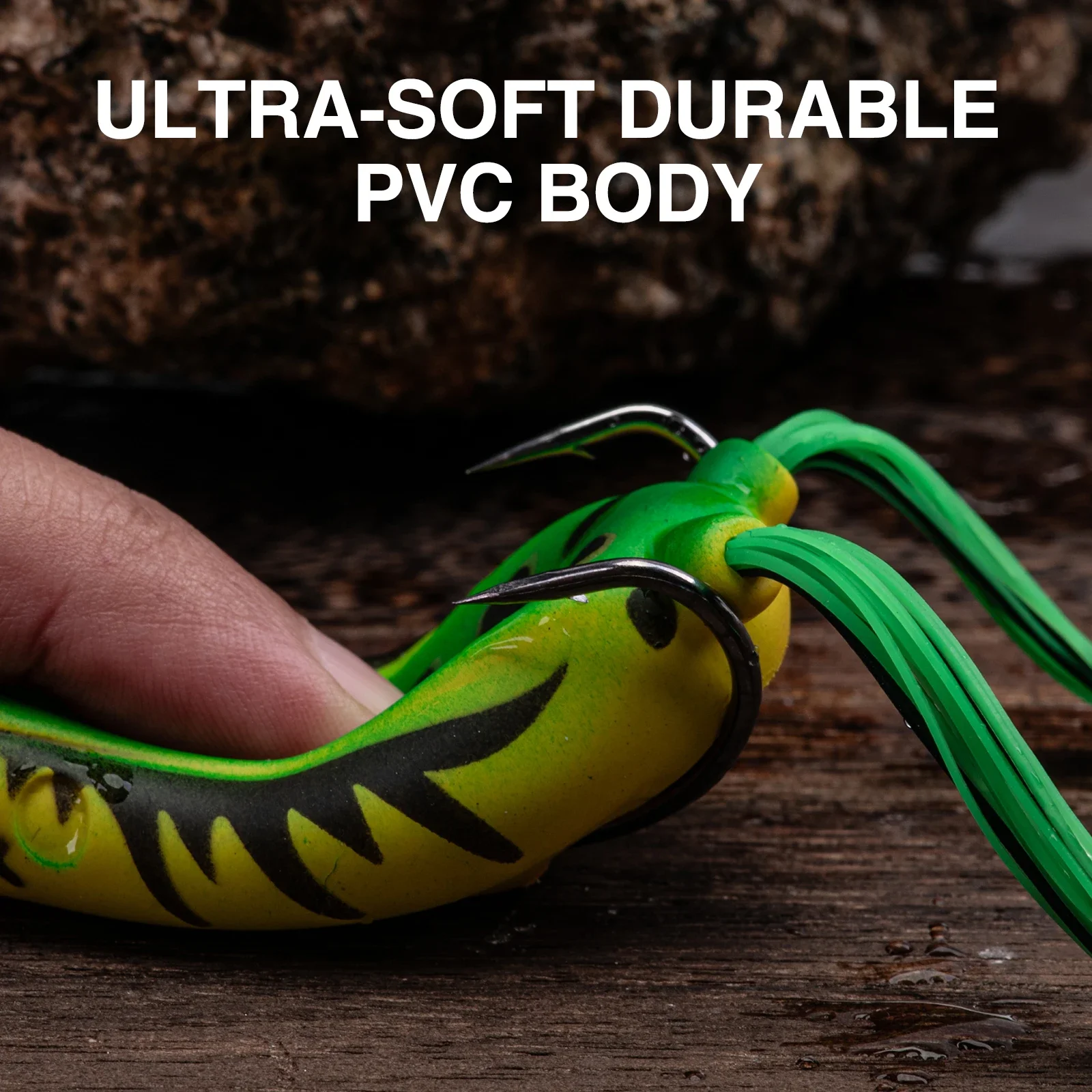 ゴトゥール製、柔らかいPVC素材のポッパー型フロッグルアー。 - Fishing Hook Weedless のレビューと価格