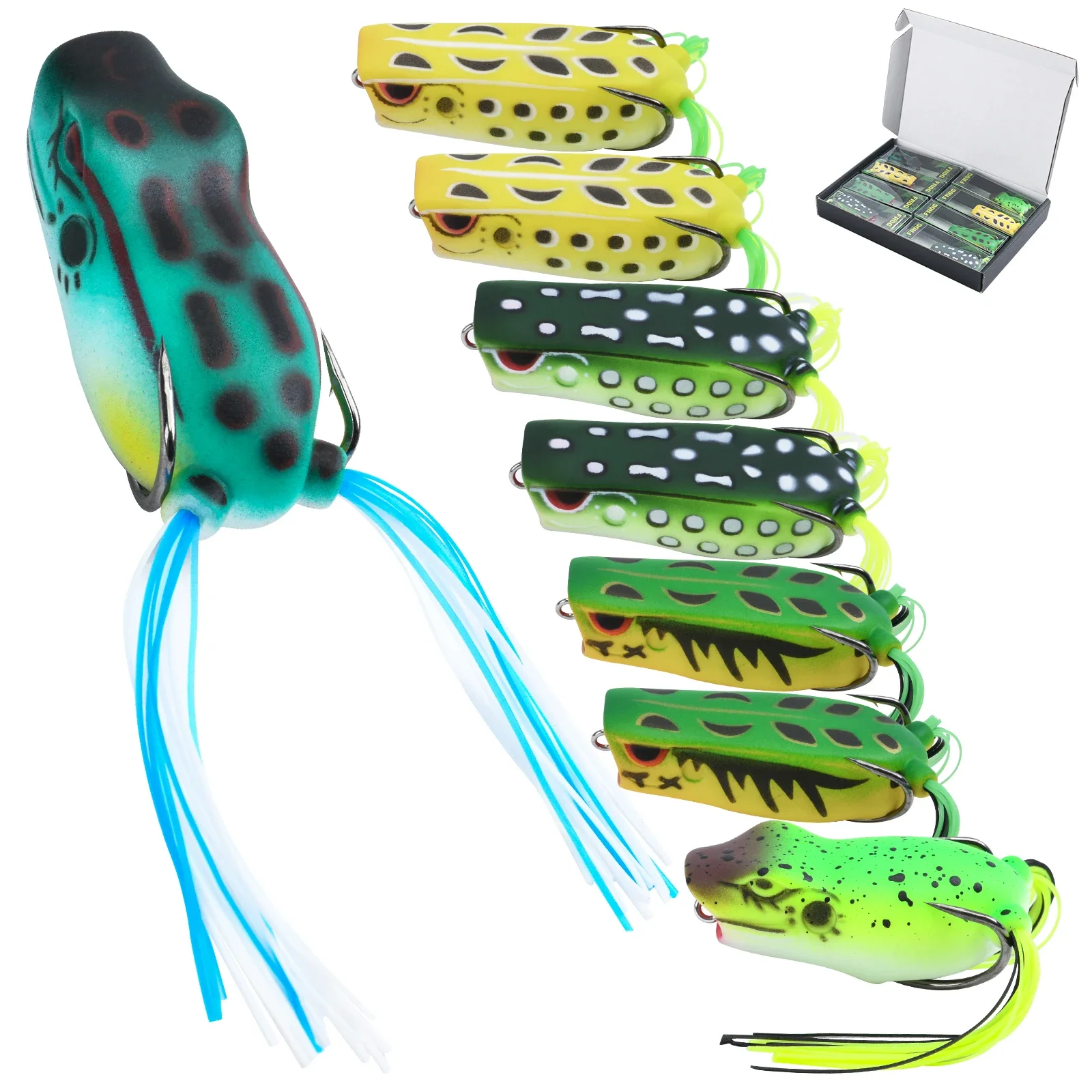 ゴトゥール製、柔らかいPVC素材のポッパー型フロッグルアー。 - Fishing Hook Weedless のレビューと価格