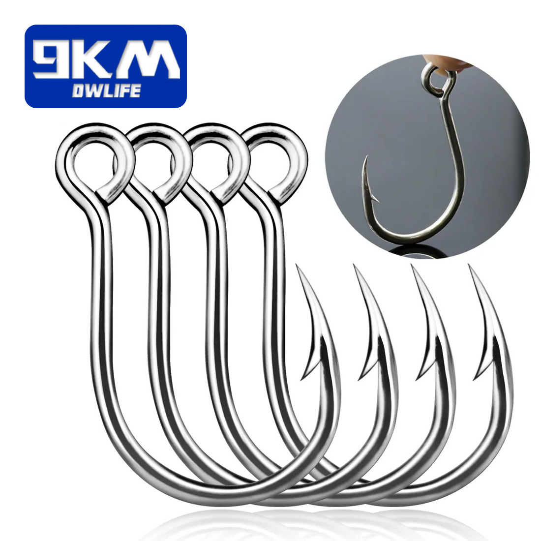 9 キロ釣りフック 25 個ジグフックインライン鯉釣りジギン - Fishing Hook Barbless のレビューと価格