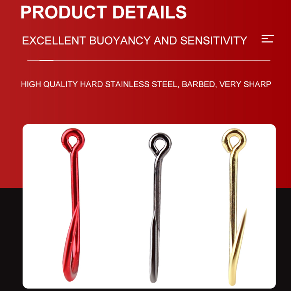 FTK 50-100個入り ゴールド釣り針 高炭素鋼 1 # - Fishing Hook Barbless のレビューと価格