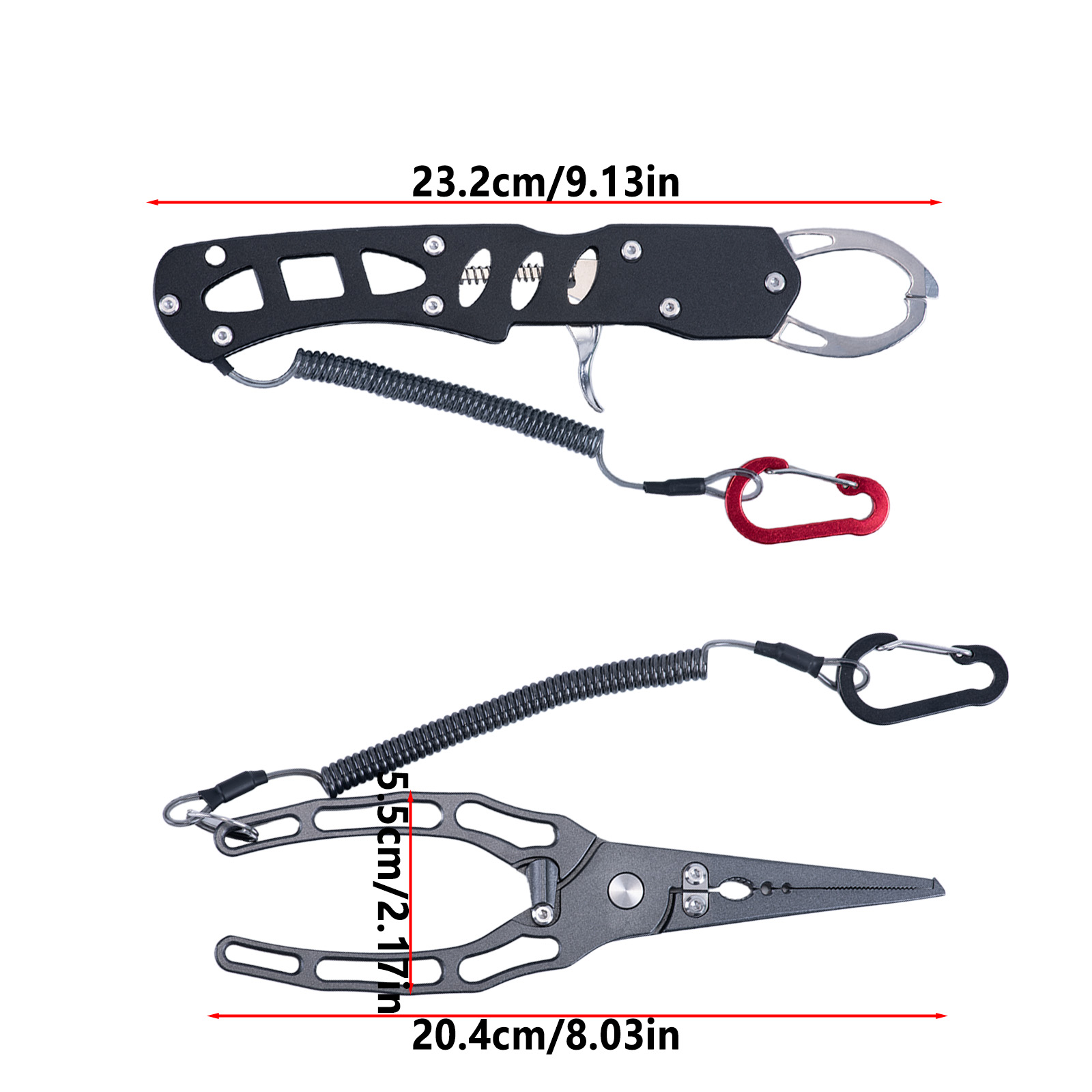 釣り用プライヤーとフィッシュグリッパーのコンボキット、錆びな - Fishing Hook Remover のレビューと価格